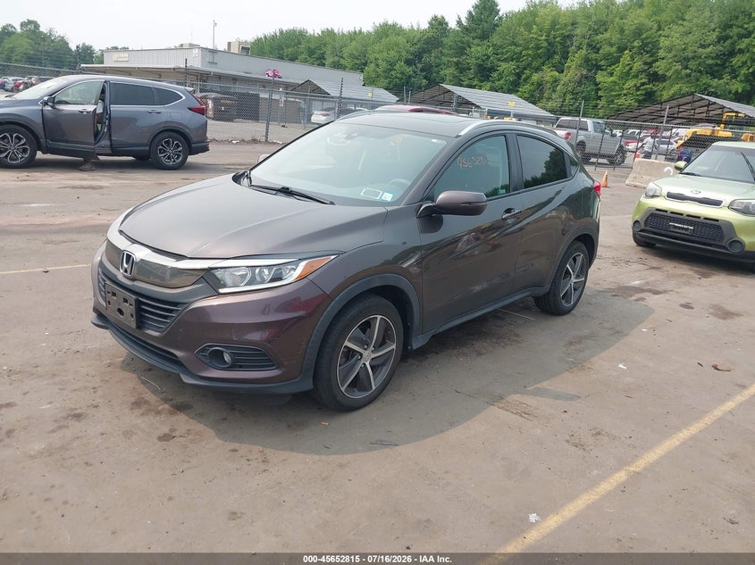 2021 Honda Hr-V Awd Ex, Правый зад, IAAI, VIN 3CZRU6H50MM716084 — фото 2