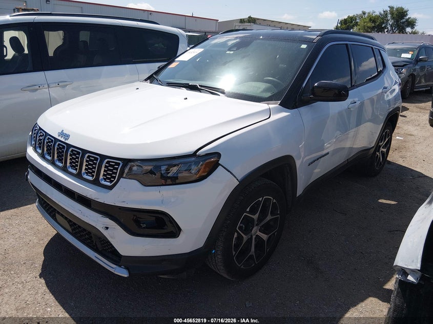 Vin: 3c4njdcnxrt157889, lot: 46151374, jeep compass limited 4x4 20242