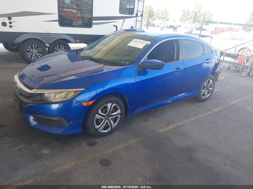 2017 Honda Civic, Left Side, IAAI, VIN 2HGFC2F58HH529849 — photo 2