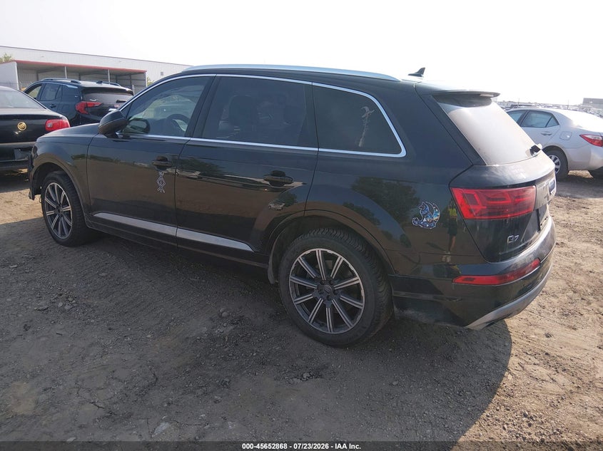 Vin: wa1laaf74hd033165, lot: 46151423, audi q7 3.0t premium 20173