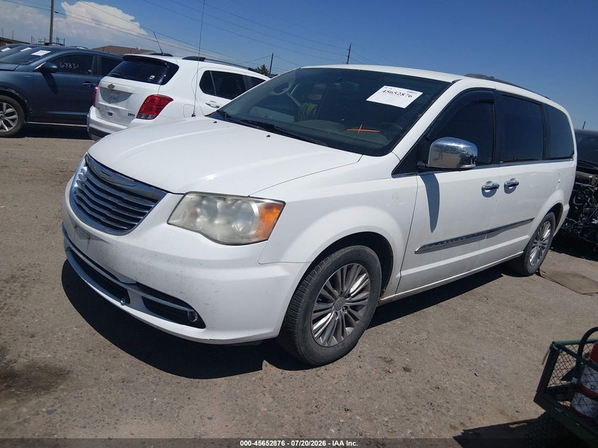Vin: 2c4rc1cgxdr816092, lot: 46151431, chrysler town & country touring-l 20132