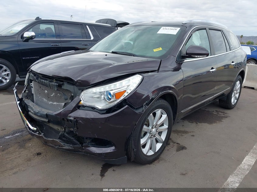 2015 Buick Enclave, Front End, IAAI, VIN 5GAKVCKD4FJ374126 — photo 2