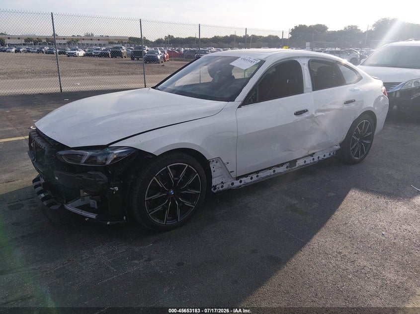 Vin: wby23hd08sfu74298, lot: 46151737, bmw i4 gran coupe edrive40 20252