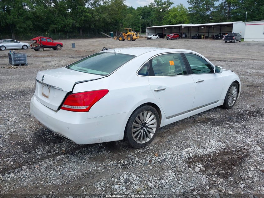 Vin: kmhgh4jh2gu103857, lot: 46151776, hyundai equus ultimate 20164