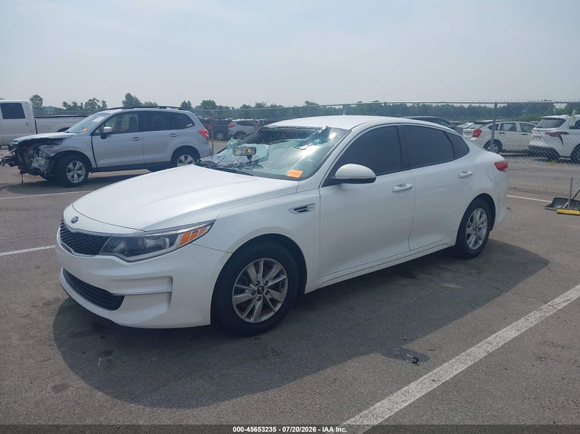 Vin: knagt4l32g5074694, lot: 46151790, kia optima lx 20162