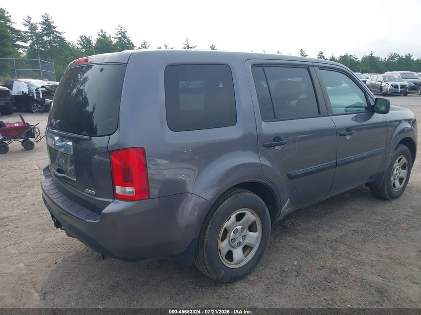 Vin: 5fnyf4h22fb030996, lot: 46151879, honda pilot lx 20154