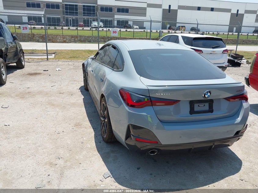 Vin: wba63av09nfm99835, lot: 46152102, bmw 430i gran coupe 20223
