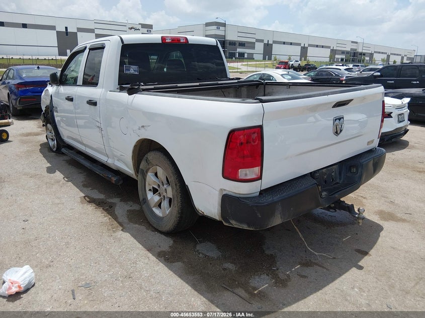 Vin: 1c6rr6fg6js299012, lot: 46152108, ram 1500 tradesman  4x2 6'4 box 20183