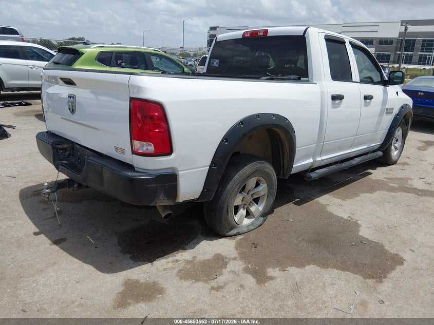 Vin: 1c6rr6fg6js299012, lot: 46152108, ram 1500 tradesman  4x2 6'4 box 20184