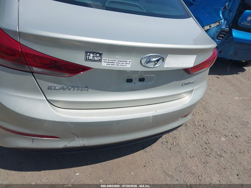 2017 Hyundai Elantra Limited VIN: 5NPD84LF7HH052953 Lot: 45653594