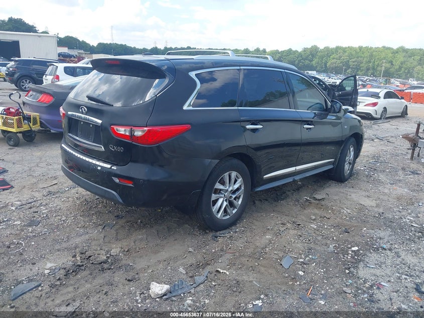 Vin: 5n1al0mm7ec555523, lot: 46152192, infiniti qx60 20144