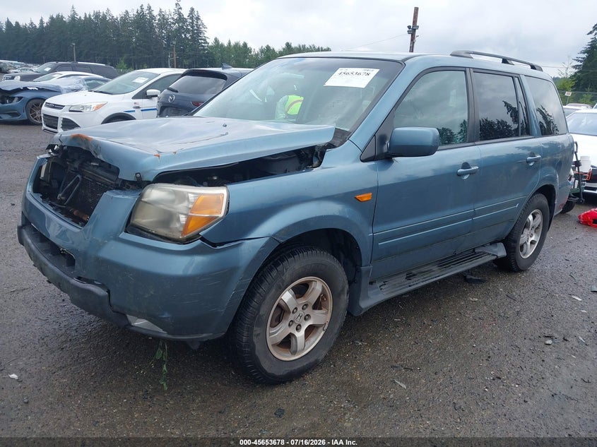 5FNYF18777B020458 2007 Honda Pilot Ex-L photo 1