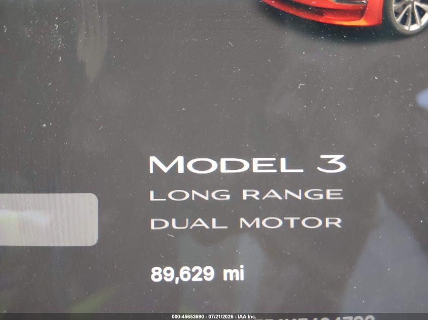 2019 Tesla Model 3 Long Range/Performance VIN: 5YJ3E1EB1KF494792 Lot: 45653690