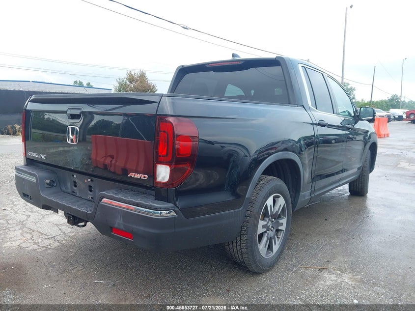 Vin: 5fpyk3f65hb013678, lot: 46152282, honda ridgeline rtl-t 20174
