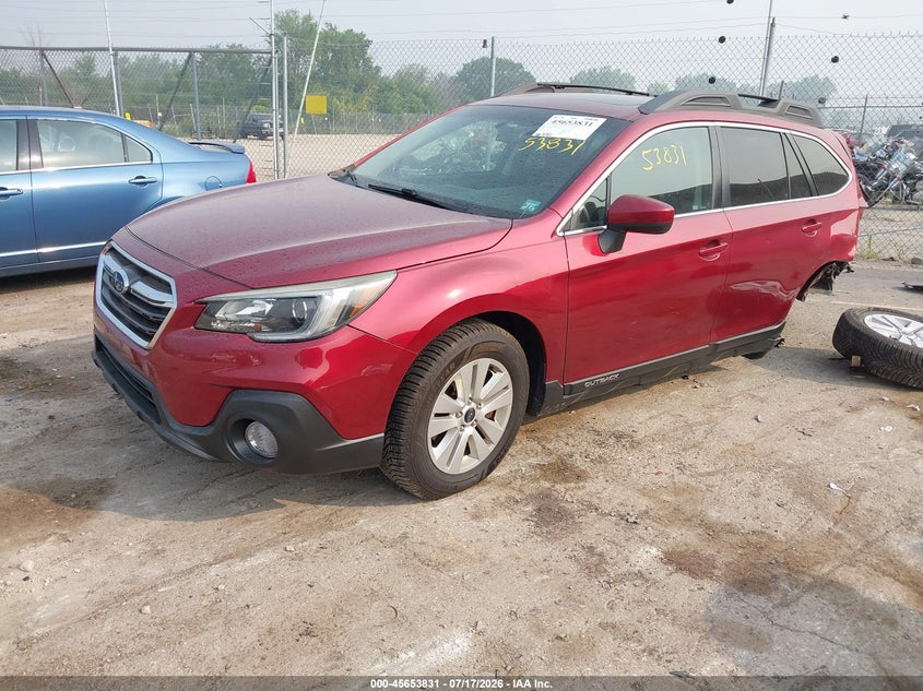 Vin: 4s4bsadc5j3298019, lot: 46152386, subaru outback 2.5i premium 20182