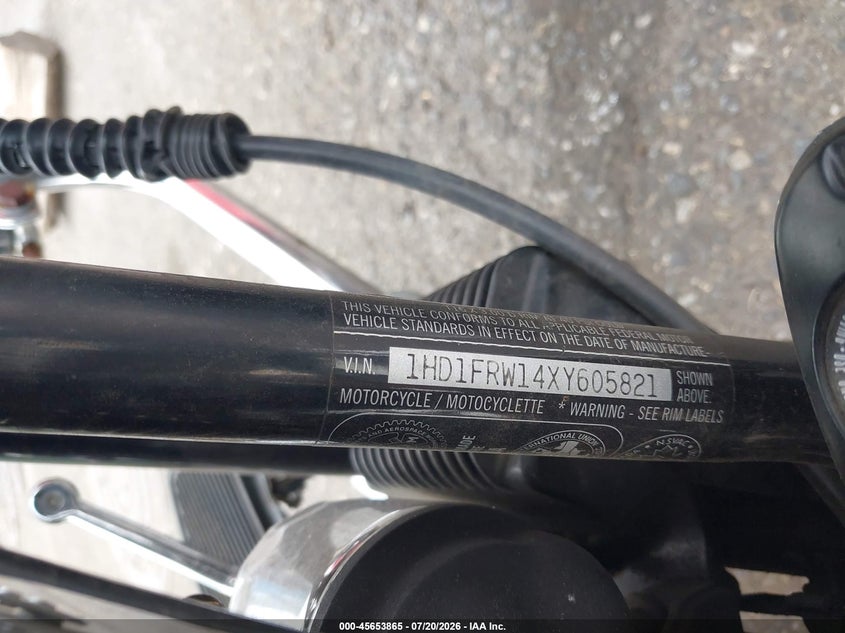 1999 Harley-Davidson Flhrci VIN: 1HD1FRW14XY605821 Lot: 45653865