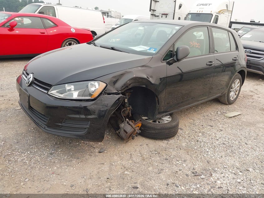 2016 Volkswagen Golf Tsi S 4-Door VIN: 3VW217AU1GM041998 Lot: 45653930