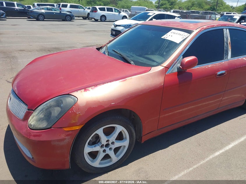 2005 Infiniti G35 VIN: JNKCV51E05M200316 Lot: 45653937