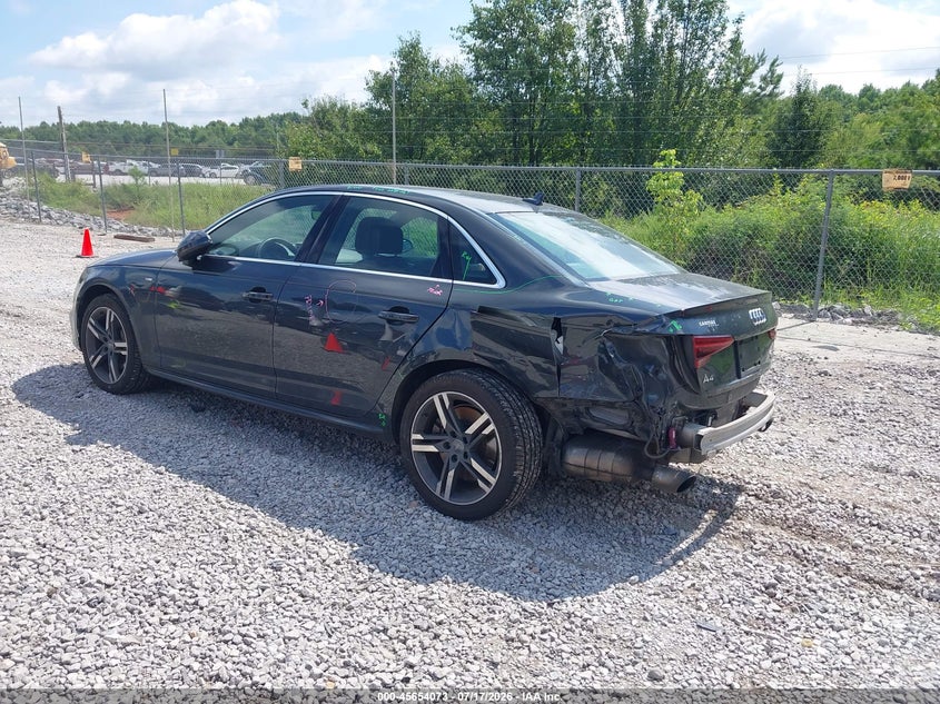 2018 Audi A4 2.0T Premium/2.0T Tech Premium VIN: WAUENAF4XJA083954 Lot: 45654073