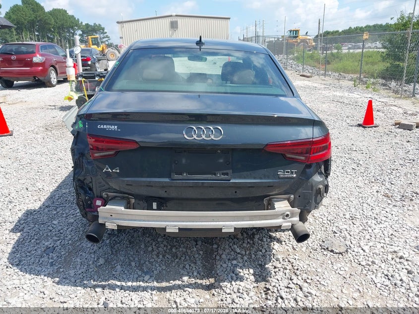 2018 Audi A4 2.0T Premium/2.0T Tech Premium VIN: WAUENAF4XJA083954 Lot: 45654073