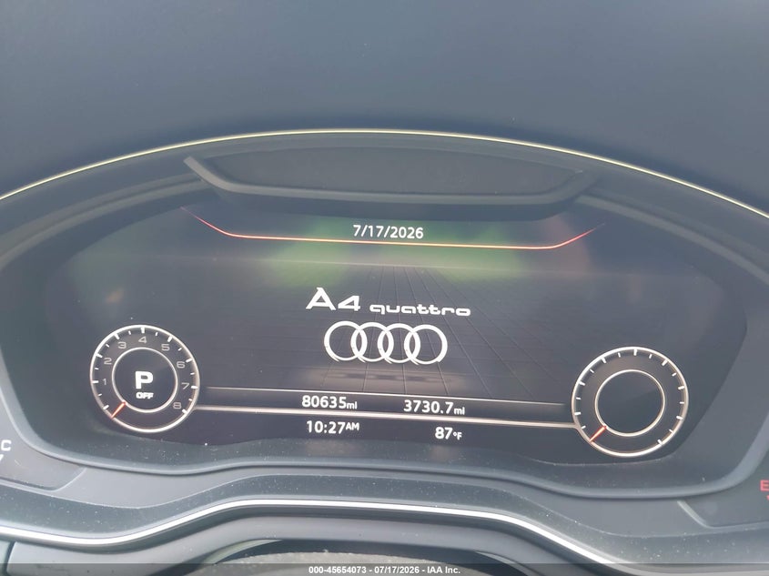 2018 Audi A4 2.0T Premium/2.0T Tech Premium VIN: WAUENAF4XJA083954 Lot: 45654073
