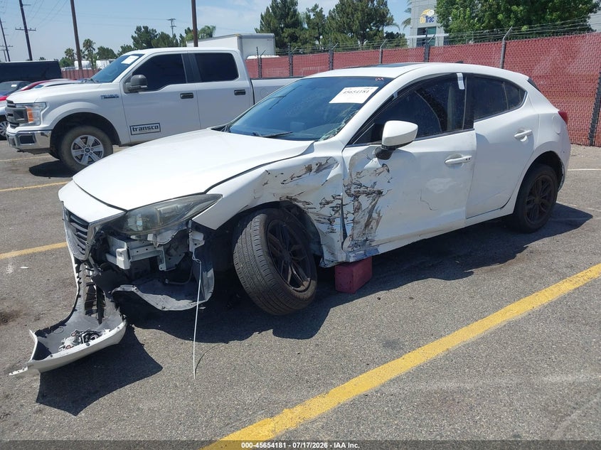Vin: jm1bm1m74g1281640, lot: 46152736, mazda mazda3 i touring 20162