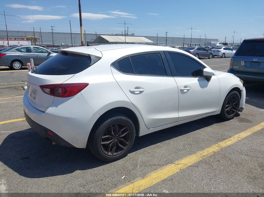 Vin: jm1bm1m74g1281640, lot: 46152736, mazda mazda3 i touring 20164