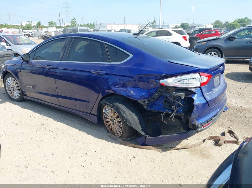 Vin: 3fa6p0lu6gr264554, lot: 46152879, ford fusion hybrid se 20163