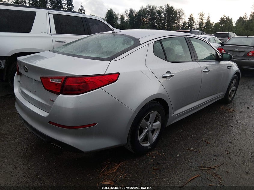Vin: 5xxgm4a72fg398728, lot: 46152937, kia optima lx 20154