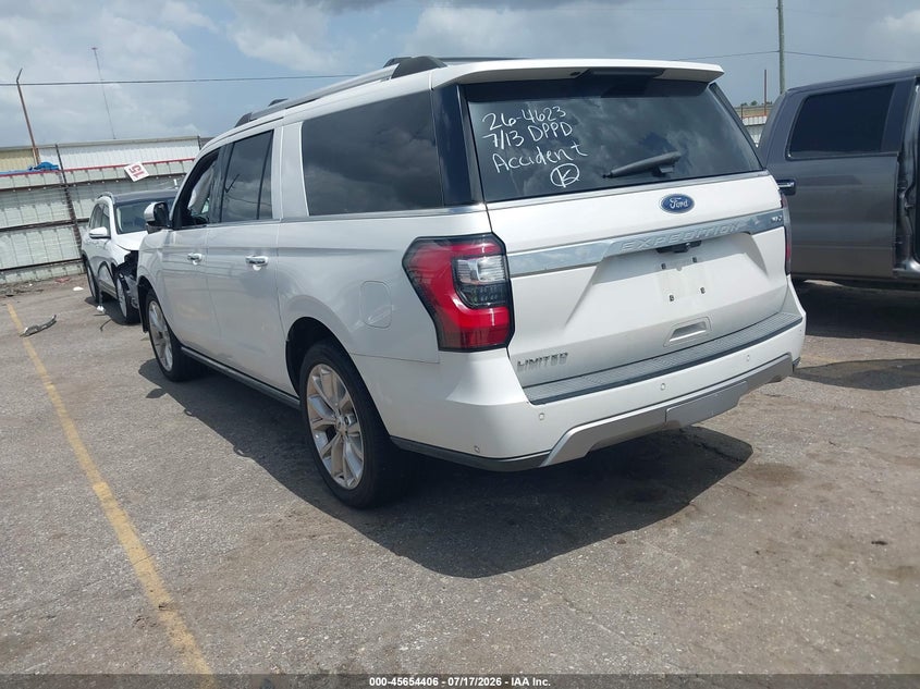 Vin: 1fmjk1kt5jea44524, lot: 46152961, ford expedition max limited 20183