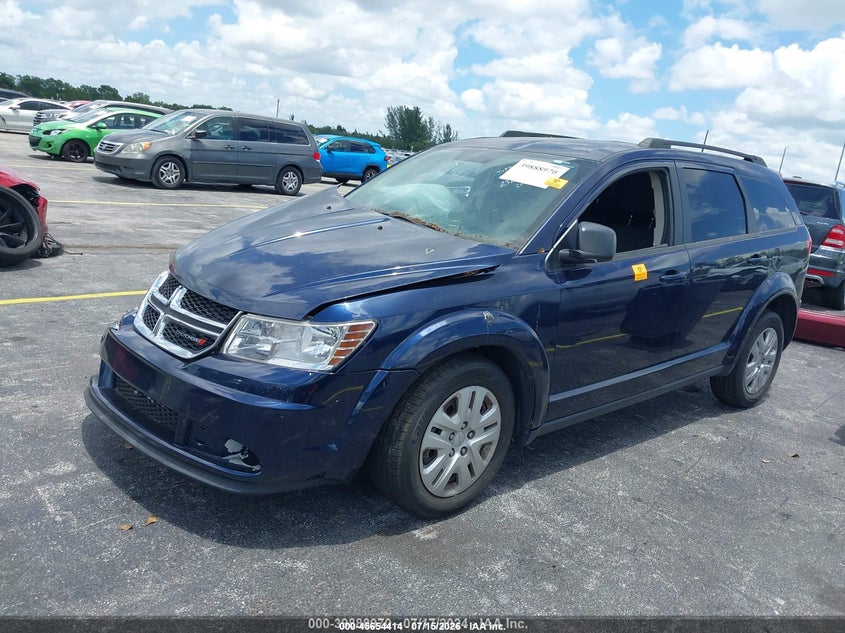 2020 DODGE JOURNEY SPORT UTILITY VEHICLE 2.4L I-4 DOHC, VVT, 173HP