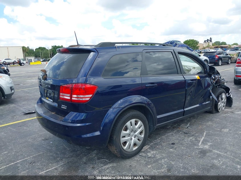 2020 DODGE JOURNEY SPORT UTILITY VEHICLE 2.4L I-4 DOHC, VVT, 173HP