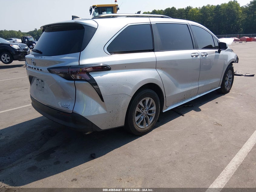 Vin: 5tdyrkec7ps152243, lot: 46152996, toyota sienna xle 20234