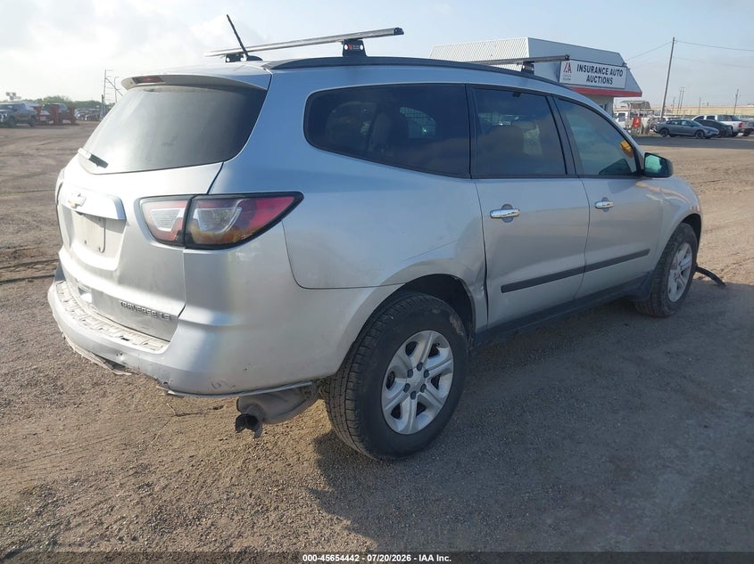 Vin: 1gnkrfed2ej260129, lot: 46152997, chevrolet traverse ls 20144