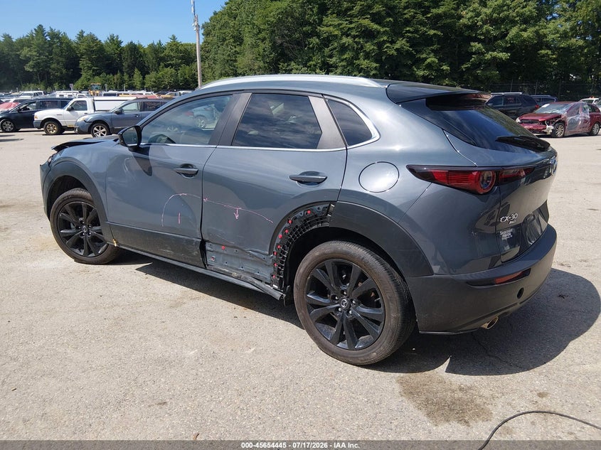 Vin: 3mvdmbcl8nm433415, lot: 46153001, mazda cx-30 carbon edition 20223