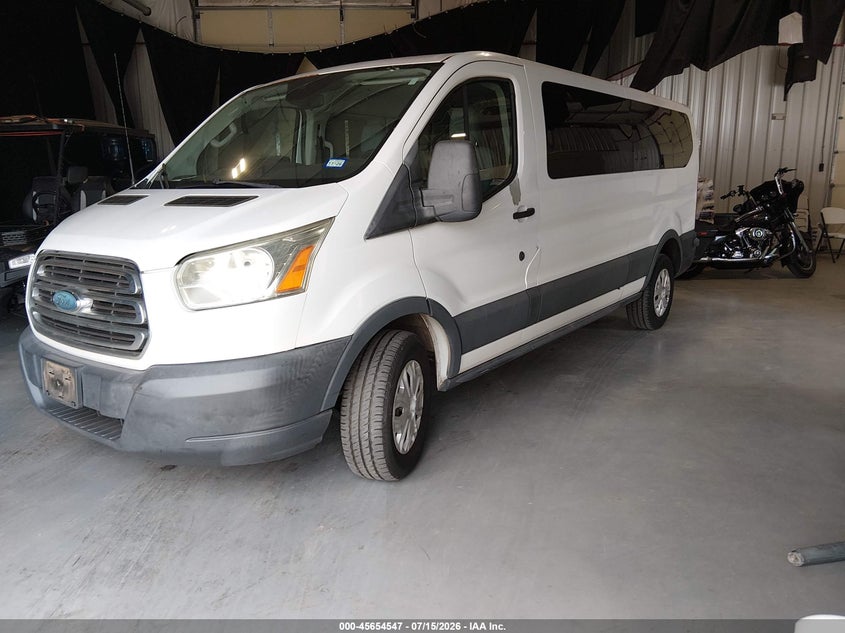 Vin: 1fbzx2zm0fkb27918, lot: 46153102, ford transit-350 xlt 20152