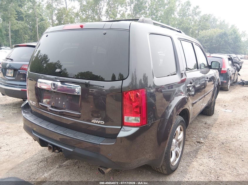 Vin: 5fnyf4h73eb048689, lot: 46153127, honda pilot ex-l 20144