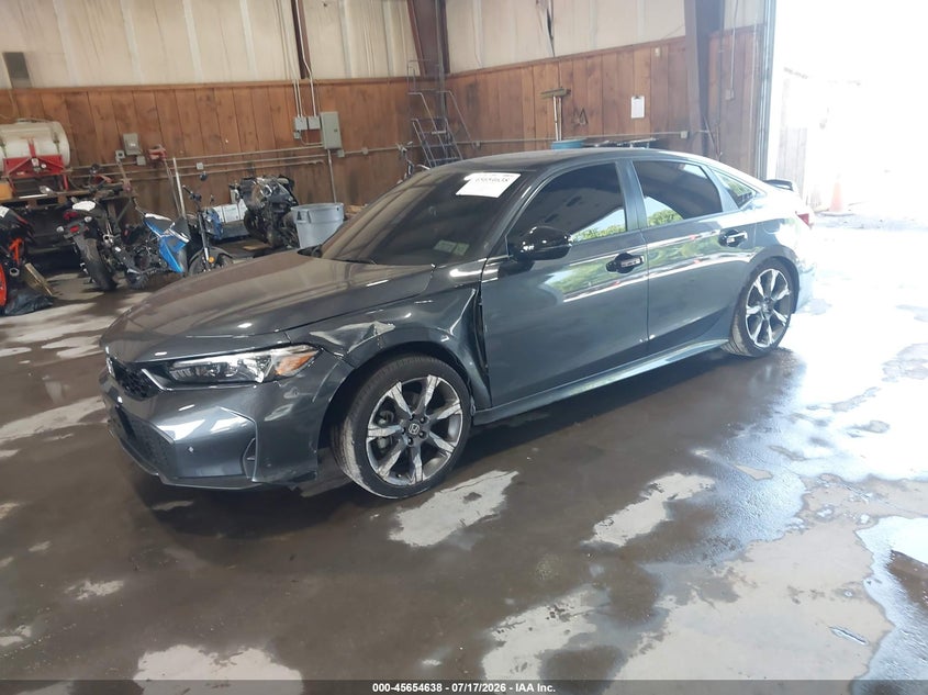 2026 Honda Civic, Right Rear, IAAI, VIN 2HGFE4F87TH330669 — photo 2