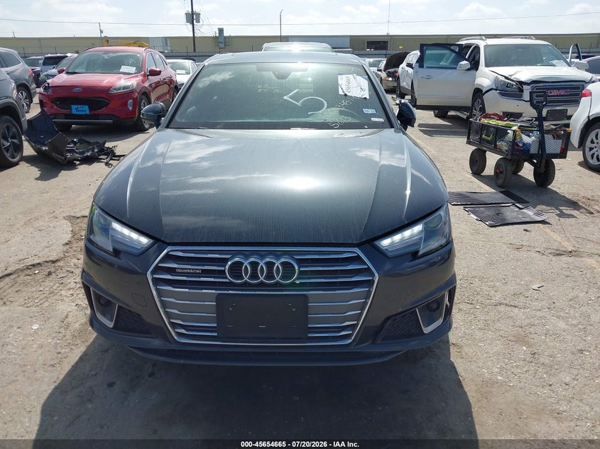 2019 Audi A4 45 Premium VIN: WAUDNAF47KA115613 Lot: 45654665