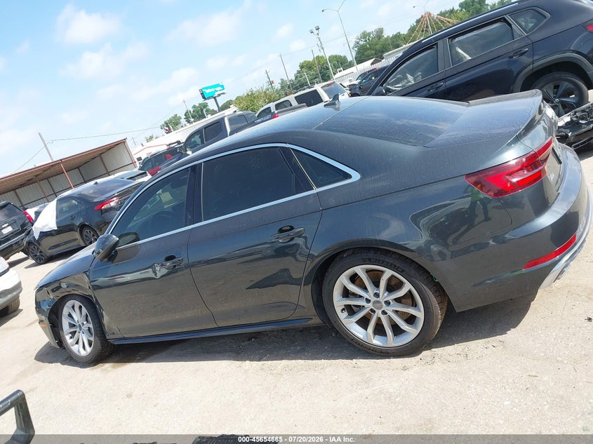 2019 Audi A4 45 Premium VIN: WAUDNAF47KA115613 Lot: 45654665