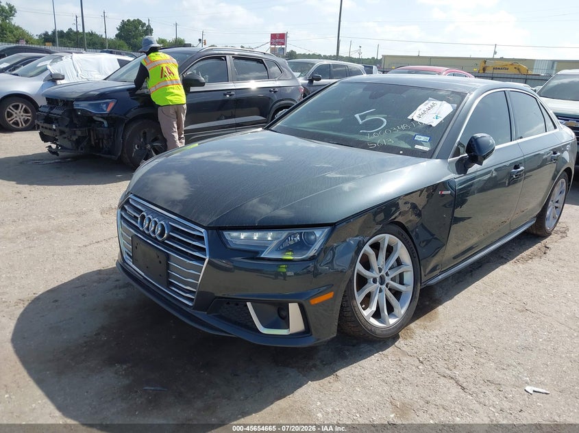 2019 Audi A4 45 Premium VIN: WAUDNAF47KA115613 Lot: 45654665