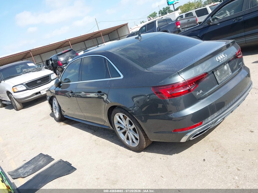 2019 Audi A4 45 Premium VIN: WAUDNAF47KA115613 Lot: 45654665