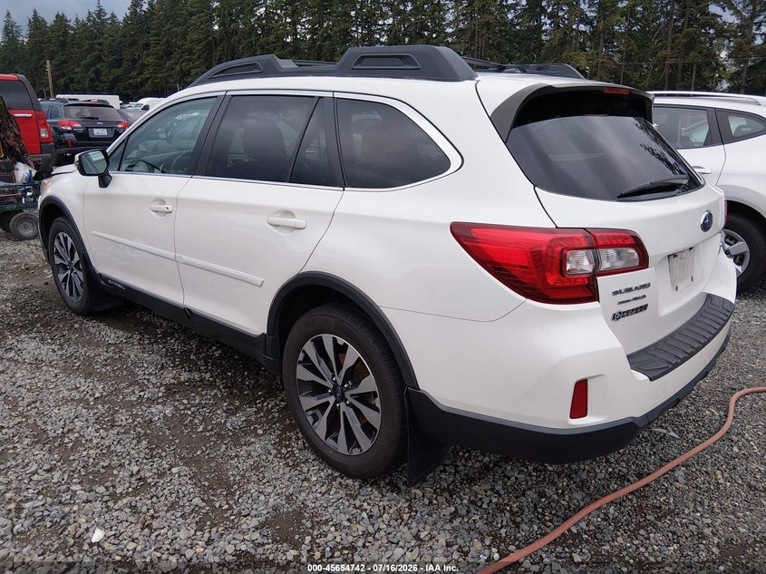 Vin: 4s4bsanc2f3264366, lot: 46153297, subaru outback 2.5i limited 20153