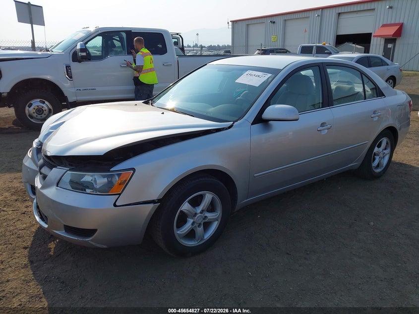 2007 Hyundai Sonata, Front End, IAAI, VIN 5NPET46C17H253458 — photo 2
