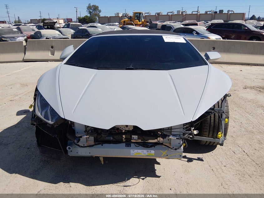 2022 Lamborghini Huracan Evo Spyder Rwd VIN: ZHWUT5ZF7NLA19691 Lot: 45655006