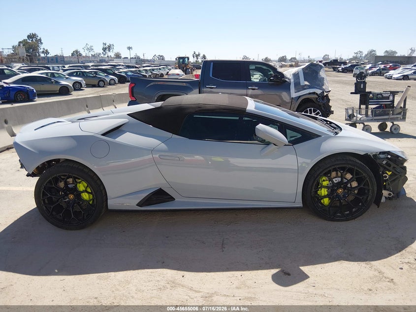 2022 Lamborghini Huracan Evo Spyder Rwd VIN: ZHWUT5ZF7NLA19691 Lot: 45655006