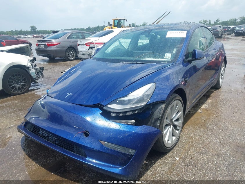 2022 Tesla Model 3 Long Range Dual Motor All-Wheel Drive VIN: 5YJ3E1EB9NF188010 Lot: 45655110