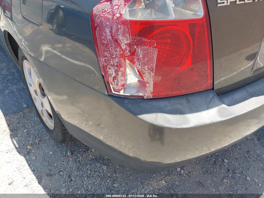 2005 Kia Spectra Ex/Lx/Sx VIN: KNAFE122855198625 Lot: 45655133