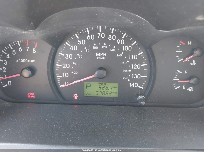 2005 Kia Spectra Ex/Lx/Sx VIN: KNAFE122855198625 Lot: 45655133