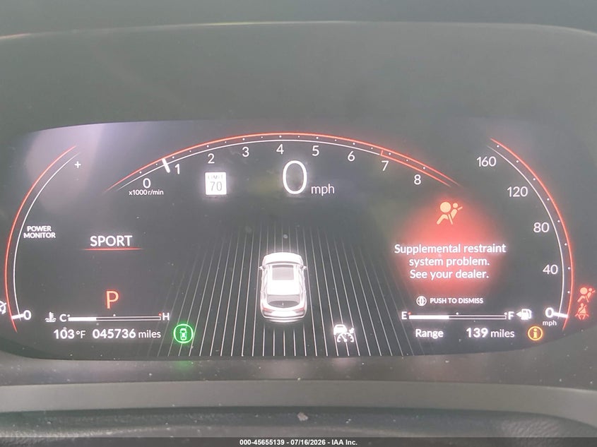 2023 Acura Mdx Standard VIN: 5J8YD9H36PL007314 Lot: 45655139
